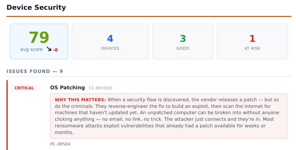 PosturIQ PDF security report